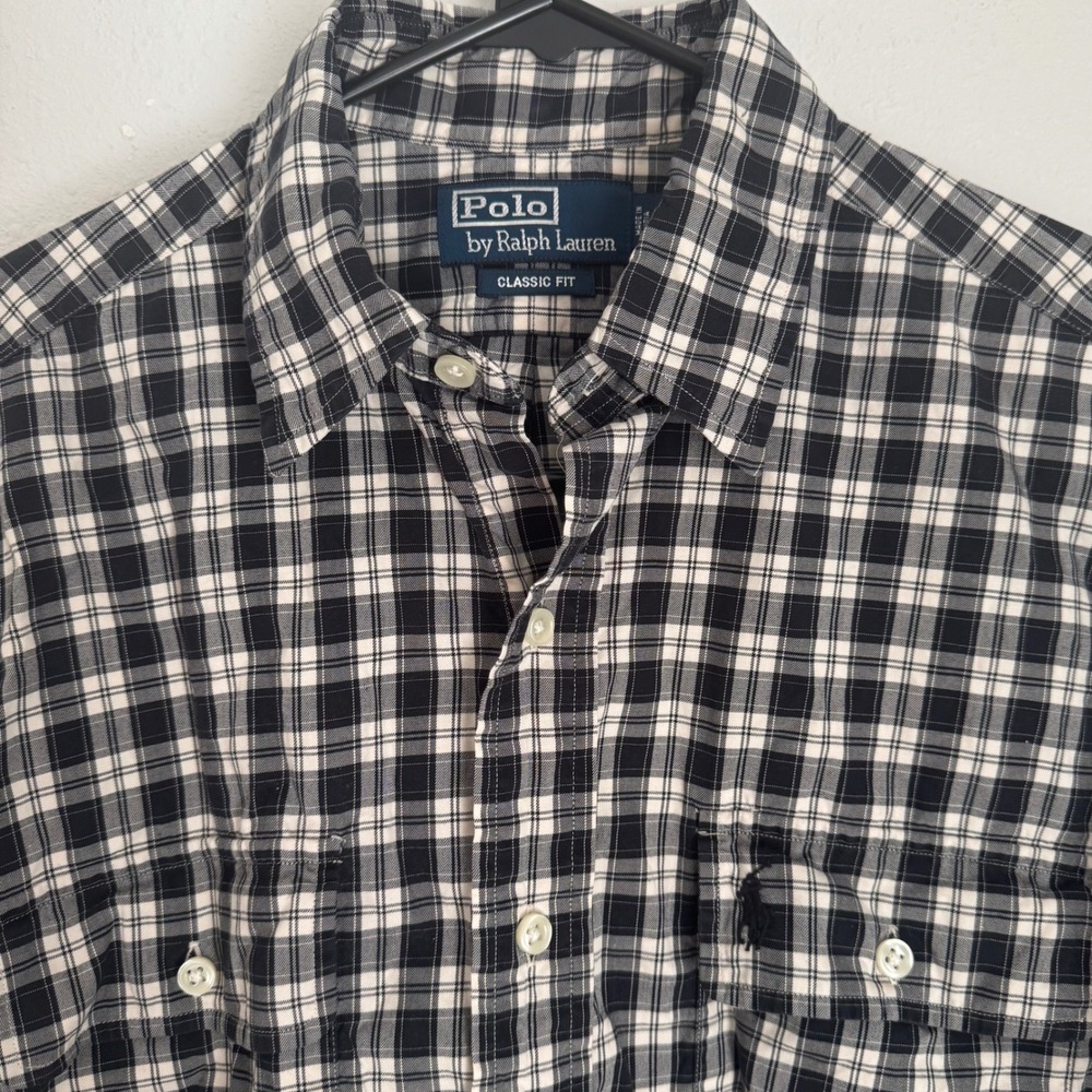 Polo by Ralph Lauren Mens Plaid Shirt Long Sleeve Classic Fit Button Down Small